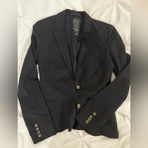 Talula Black Blazer with Gold Buttons